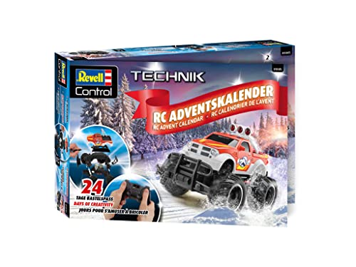 Revell Advent Calendar RC Truck I RC Advent Calendar I Remote-controlled truck to assemble in 24 days I Advent calendar for boys, girls & adults aged 10+ I Christmas gift