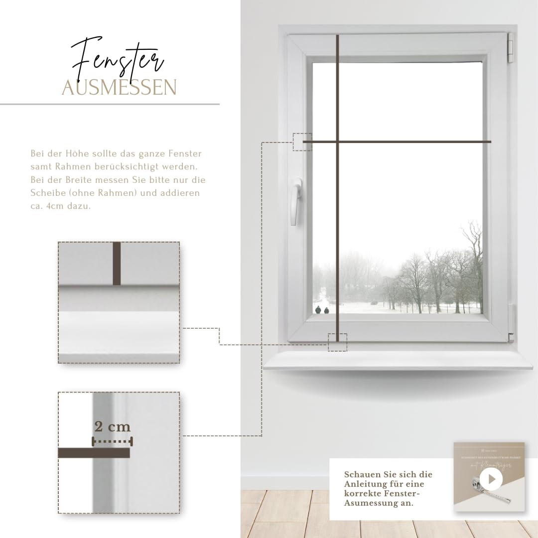 Home-Vision® Premium pleated blind without drilling with easy-fix clamp blinds for windows indoors (Grey W40cm x H120cm) Easy-fix clamp brackets blackout opaque sun protection blinds for windows & doors