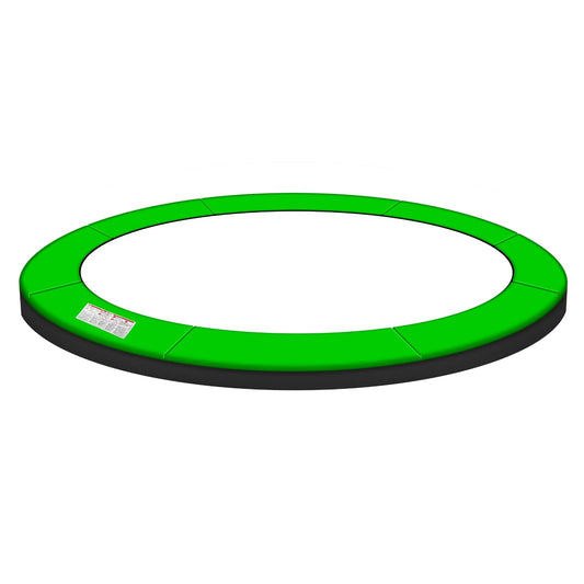 Baunsal® Trampoline Padding Ø 244 cm with 30 cm width in light green-black, 20 mm thick, UV-resistant, tear-resistant. Replacement parts for outdoor trampolines.