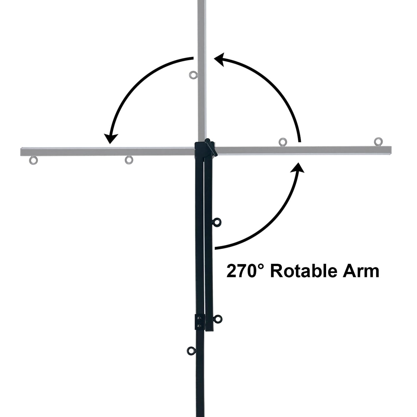 SHELANDY Grooming Arm with Clamp for large and small dogs, 35 inches, height adjustable, including Two Non-sitting Haunch Holder, Black