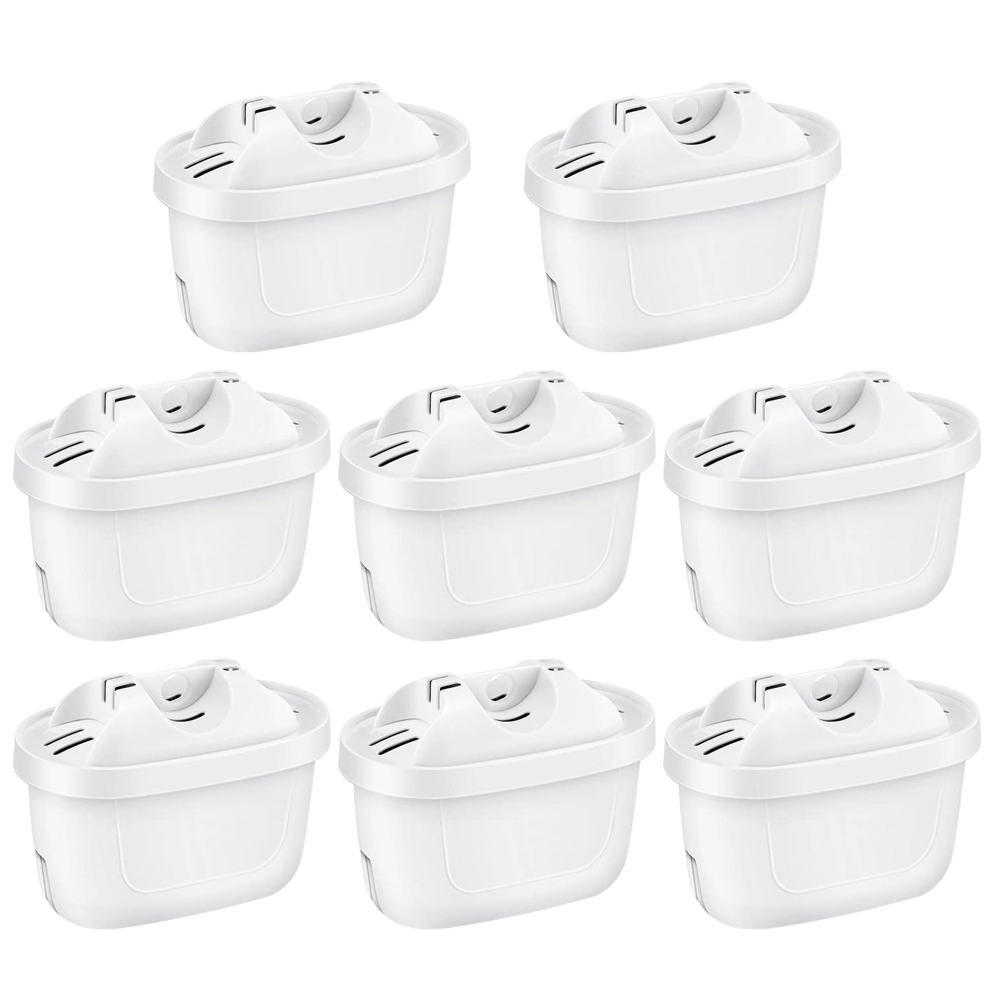 isinlive 8 Pack Water Filters for Brita Maxtra+ Water Filter Cartridges Compatible with Brita Style, Mavea Elemaris XL Water Tank - 8 Pieces