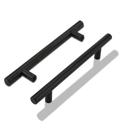 20 pieces of handles for kitchen cabinets Kitchen handles Black 160mm hole spacing Handles Black Furniture handles Cabinet handles Stainless steel Kitchen door handles Kitchen