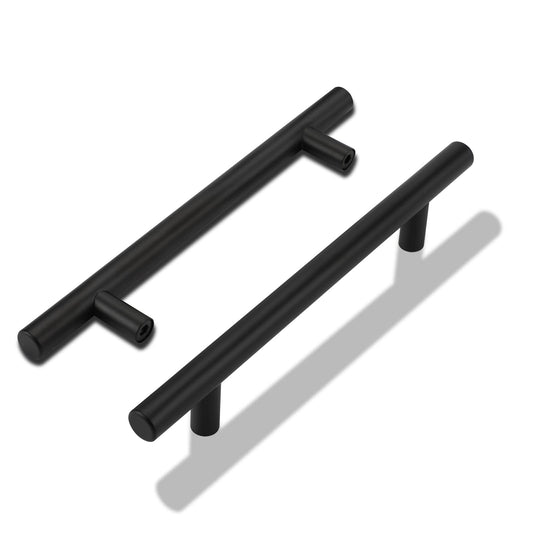 20 pieces of handles for kitchen cabinets Kitchen handles Black 160mm hole spacing Handles Black Furniture handles Cabinet handles Stainless steel Kitchen door handles Kitchen