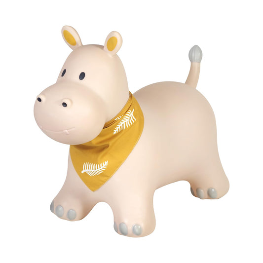 Childhood Hopper for kids, subtle and modern colors, loving details and high-quality, includes air pump, Hippo