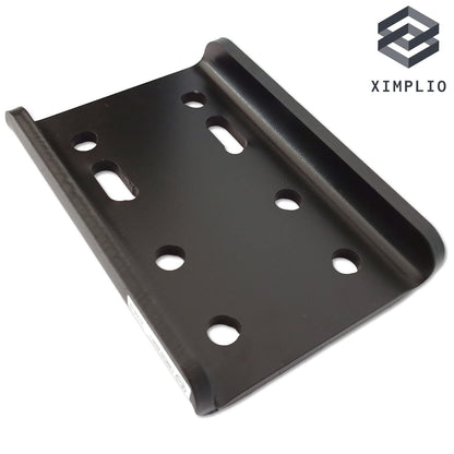 XIMPLIO Universal Adapter Plate Adjustment Ball Height Ball Adjustment Plate with ABE for Trailer Hitch Trailer Coupling AHK Screw-on Plate 2-Hole 90mm / 4-Hole 83x56mm (with Screws 4xM12)