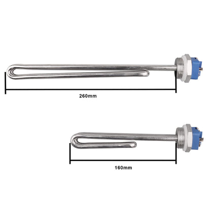 AIICIOO Heating Element 240v 3000w 1 inch BSP (DN25) Diameter 33.2mm Stainless steel with silicone O-ring