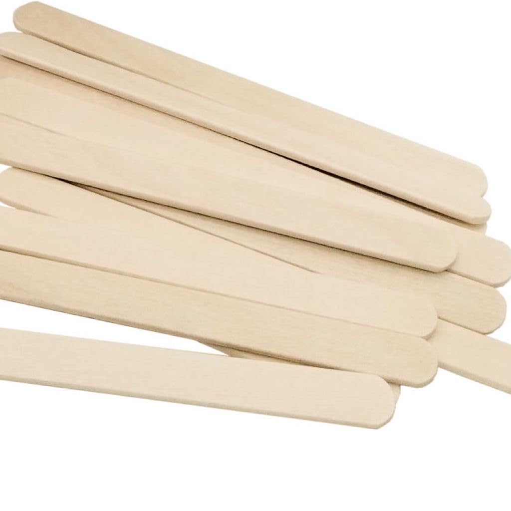 1000 pieces of wooden ice cream sticks, versatile for crafting and DIY projects. Great for making crafts and DIY projects, these wooden sticks can be used in various ways.
