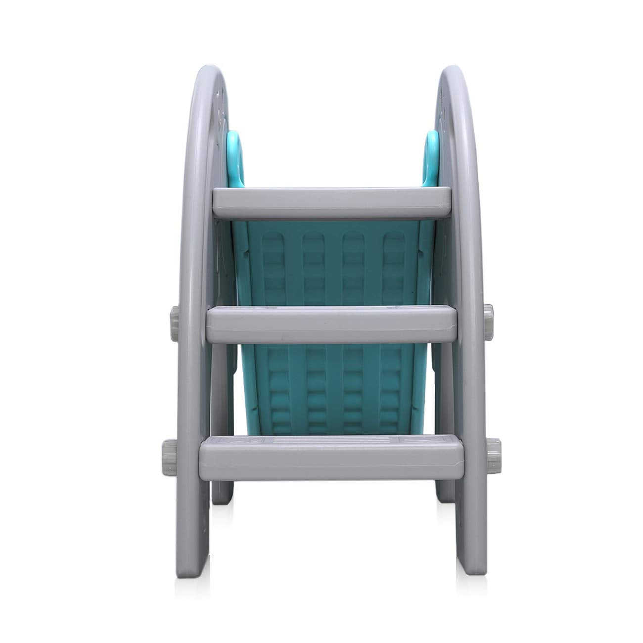 Baby Vivo Children's Slide Kids Slide Garden Slide Toddler Slide Plastic Elephant Rounded Corners & Edges for Indoor & Outdoor in Turquoise/Grey.