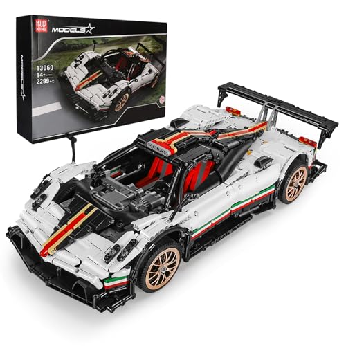 Mold King 13060 Technic Sports Car Building Blocks, 2299 pieces Static Version DIY Car Building Kit, Sports Racing Car Model as Toys/Collectibles/Display Items.
