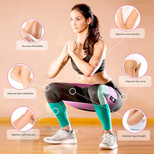 CFX Resistance Hip Bands, set of fitness bands and yoga strap in 3 levels of resistance. Use as resistance and support for leg workouts.