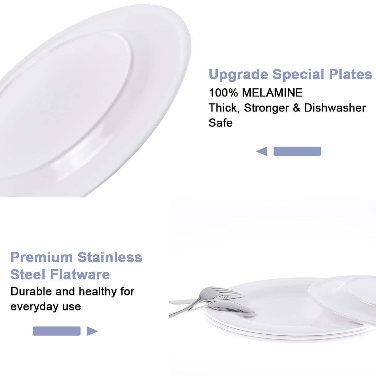 Sunflora picnic backpack set for 4 with insulated cooler and blanket, picnic basket for 4 people for camping outdoor (blue & stripes)