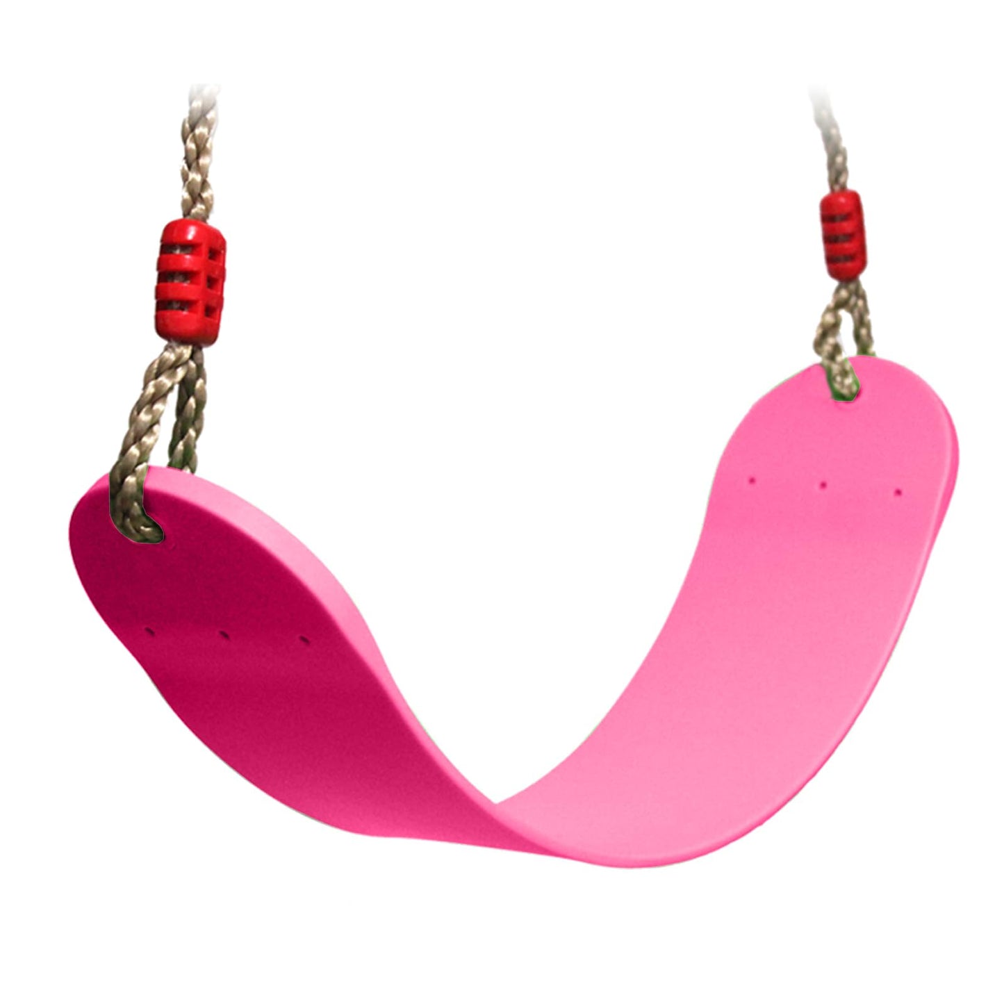 EXTSUD Swing Outdoor, Elastic Kids Swing EVA Soft Board U-Swing Board Swing Seat Swing Board Garden Toy Children, Pink