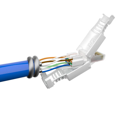 Germany B.e.s.t 10x network plug RJ45 CAT6 tool-free - tool-less LAN UTP cable plug for CAT5, CAT6, CAT7 - Suitable for installation and patch cables.