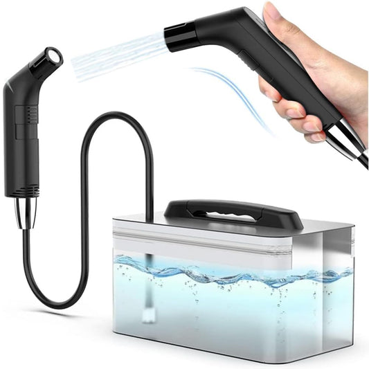Zooma Travel Bidet Electric, 2.3L Portable Bidet, Electric Bidet Handheld Sprayer for Outdoor Toilet, Camping Bottle Spray Bottle Perineal Bottle for Women Men Children.