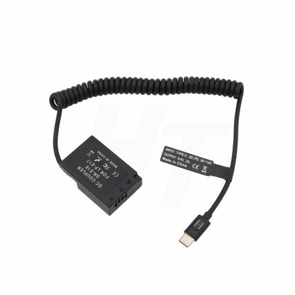 HangTon USB C to LP-E17 Dummy Battery for Canon EOS R8 T6s T6i T7i 8000D X8i SL2 Camera 9V/12V PD DR-E18