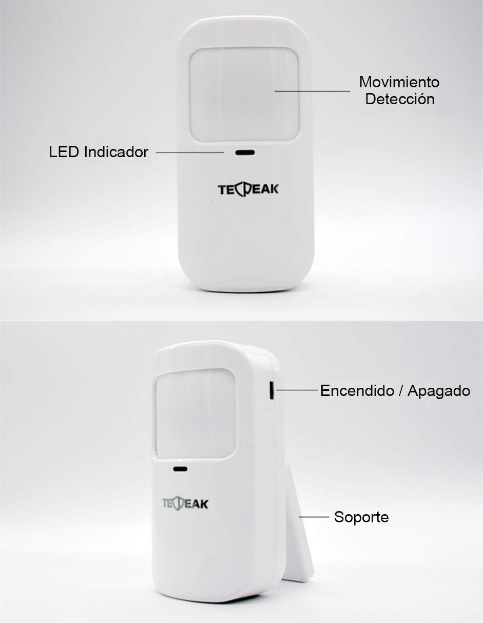 GSM/WLAN Alarm Systems Complete System with Surveillance Cameras, TECPEAK Home Alarm System, Home Security Set (KIT1)