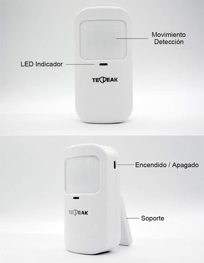 GSM/WLAN Alarm Systems Complete System with Surveillance Cameras, TECPEAK Home Alarm System, Home Security Set (KIT1)