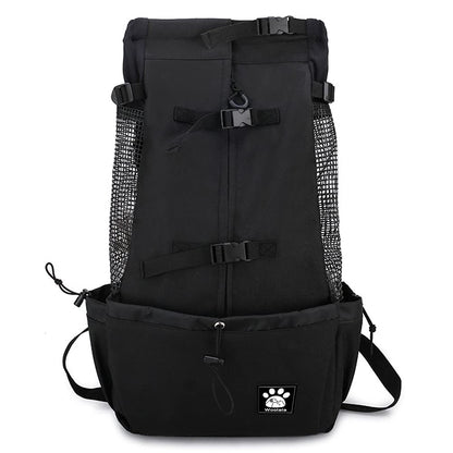 1-25 kg dog carrier with drawstring, ventilated pet backpack for small to medium dogs, daily puppy carrier for walks, outdoor, safety, convenient, lightweight.