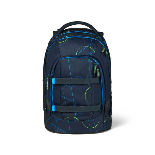 Satch Pack school backpack set 3pc with pencil case and gym bag (Blue Tech)