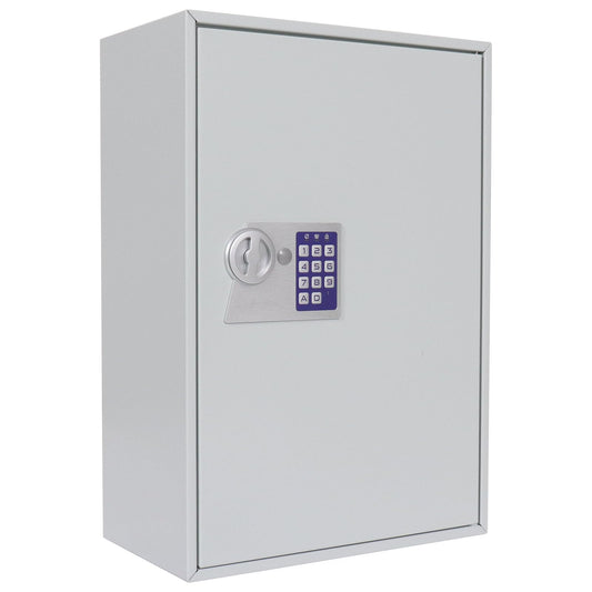 Profirst Key Cabinet Elea 300, electronic lock, mechanical emergency opening possible, light gray, WxH 38x55 cm, 300 hook strips, 300 key tags included for free, including mounting material.