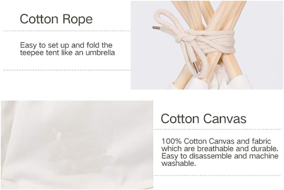 Sunnykud Teepee Tent for Pets Dog Tent Cat Tent Pet Tents Houses with Cushion Removable and Washable Pet Bed Foldable Pet Dog Bed Cat Bed (L:60x60x70cm, white)