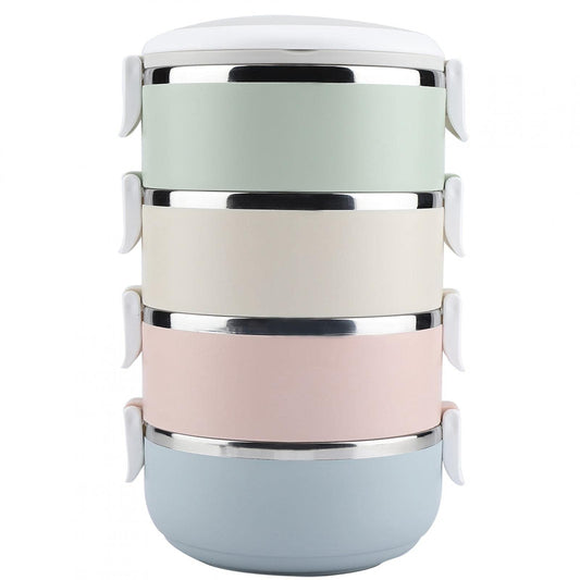Tyenaza Thermo Container Insulated Container, stainless steel thermo lunchbox Thermal Insulated, Thermal Compartment Lunch Box, Portable Bento Box, Storage Container for hot food, meals, soup (#4)
