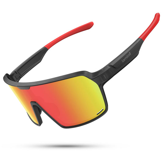 Lamicall XL Cycling Glasses for Men, Quick Glasses for Women - [29g TR-90 Ultralight] Polarized Sports Cycling Glasses with Adjustable Nose Pads & Arms, UV400 Running Sunglasses for Cycling/Running