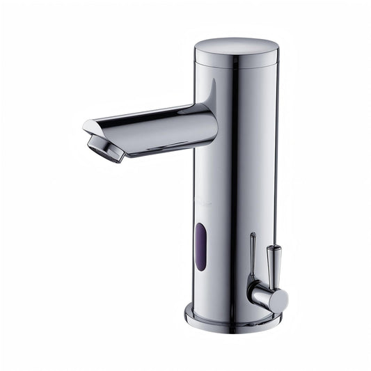 Auralum automatic sensor faucet infrared bathroom faucets washbasin faucet mixer tap 18.2cm high.