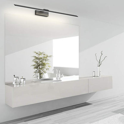 Klighten LED mirror lamp for bathroom 24W, 80cm, modern wall lamp for bathroom, mirror lighting, bathroom wall lamp aluminum, 144 LEDs, 2100 lumens, natural white 4500K, black
