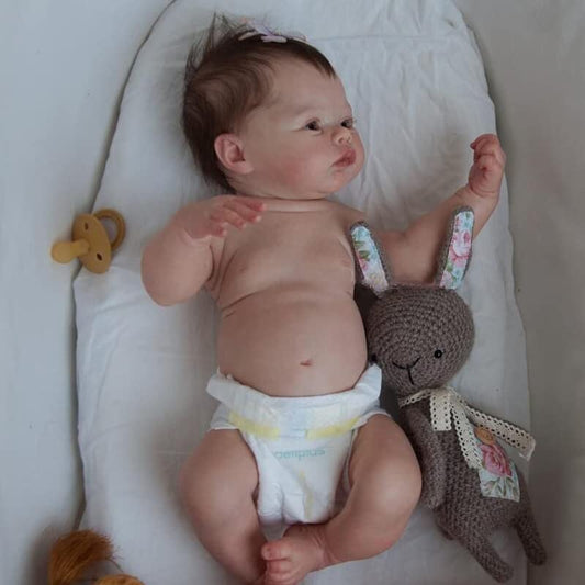 Zero pam Reborn Baby full silicone lifelike 45 cm washable dolls with hair baby doll like real baby silicone baby girl realistic looking baby dolls