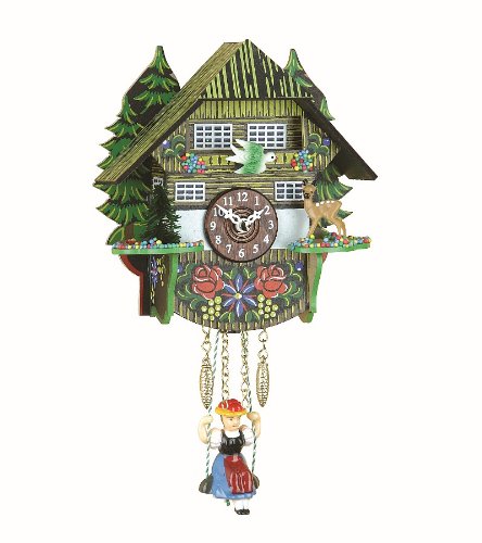 ISDD Cuckoo Clock TU 2023 SQ Kuckulino Black Forest clock with quartz movement and cuckoo call