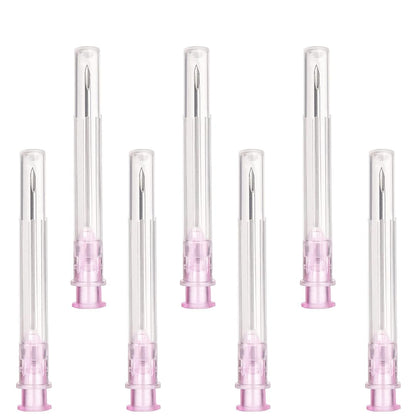 100 pieces of 18G x 1" (25mm) stainless steel dispensing accessories for refill liquids, individually packaged, refill tubes for industrial, scientific labs, for hobby and home use, multipurpose measuring tools.