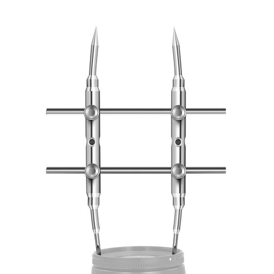 NEEWER Stainless Steel Lens Spanner Wrench, Professional Curved Double-Ended Point/Flat Tool for Removing Lenses with 4 Screws, Lens Repair Opening Key for DSLR Camera Telescope Lens