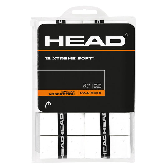 HEAD Unisex Adult 12 Xtremesoft Grip Tape, White, One Size & Radical Tennis Ball (3 x 4 Pack) Amazon Exclusive
