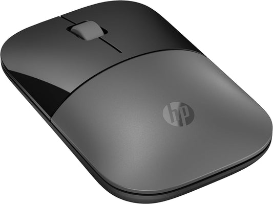 HP Z3700 wireless mouse | 1200 optical sensors | up to 16 months battery life | 2.4 GHz or Bluetooth connection | Plug & Play | Silver Gray