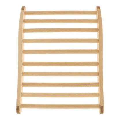 2X HOFMEISTER® Sauna backrest made of high-quality lime wood, 51 cm, ergonomically shaped, Made in Europe, non-slip sauna back support, Relax and unwind with headrest