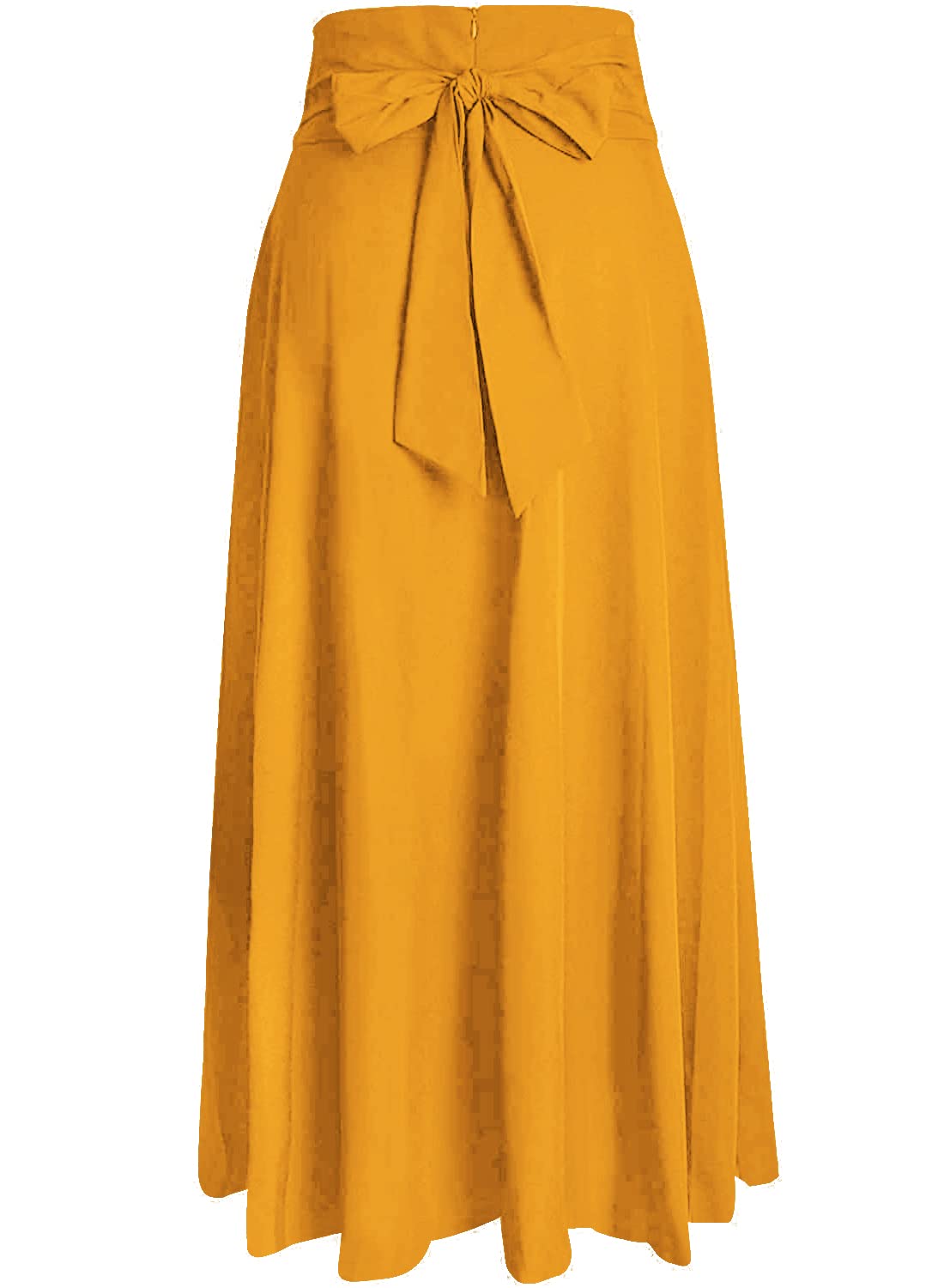 Traditional skirt women long skirt yellow with slit maxi midi elegant a-line beach ceremonial maxi skirt pleated skirt summer skirt lightweight beach skirt skirts with pockets tulle skirt M