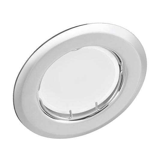 YanFeiYit 5x LED recessed spotlights - Chrome 3 Watt 230V dimmable Ø 52-71 mm cutout - Ceiling spotlight Ceiling recessed spotlight Ceiling spot Ceiling recessed light (Warm white 3000K)