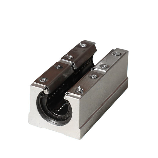 Coavoo 2 pieces SBR12LUU 12mm linear ball bearing slide block Open slide block bearing blocks for SBR12 linear motion shaft guides slide rails as CNC router parts