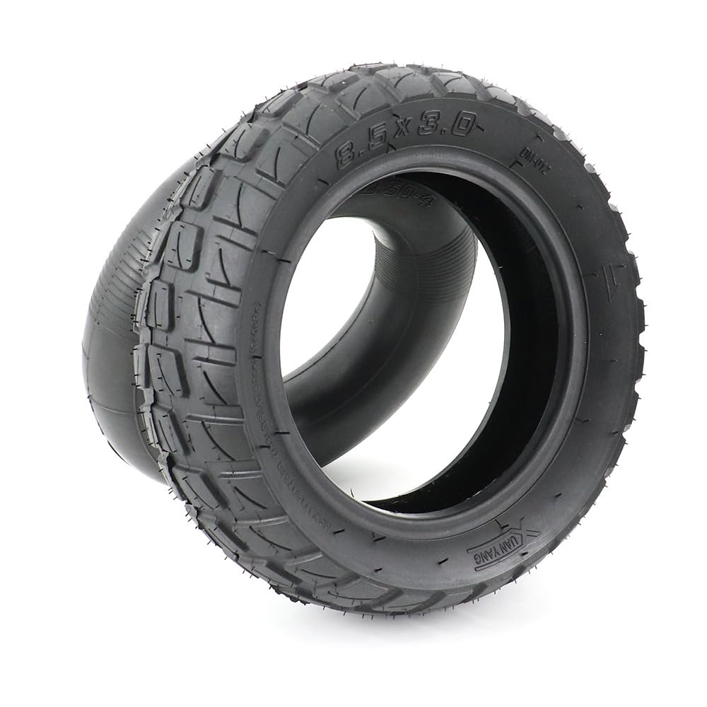 8.5-inch off-road tires and 8.5x2 (50-134) inner tube with valve extender and tire lever for Zero 8, 9, VSETT 8, 9, Inokim Light 2 E-scooter. Anti-slip replacement wheels.
