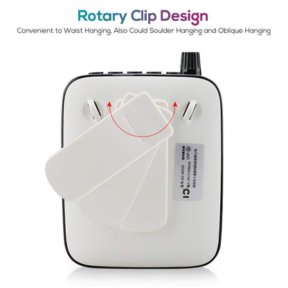 Voice Amplifier Portable Voice Amplifier Speaker with Microphone Headset Mini Amplifier Voice Enhancer Wireless Rechargeable PA System for Tour Guides, Teachers, Trainers, Yoga, Outdoor, Lectures