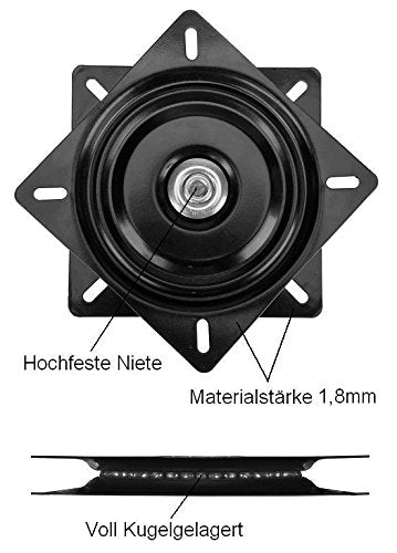 The best price Turntable 245x245mm Rotary bearing Turntable Printing ball bearing Flange bearing Bearing for rotating Black