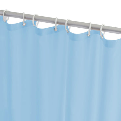 YISURE Fabric Shower Curtain 200x220 Blue, Polyester Bath Curtain Bathtub Water-Resistant Washable Shower Curtains Anti-Mold for Bathroom Home, Width 200 x Height 220cm
