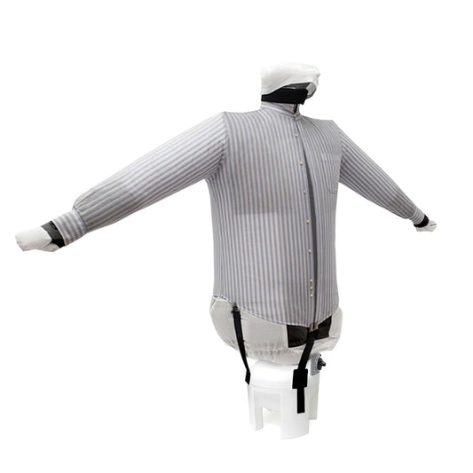 Ironing machine dries and irons shirts, blouses, and polos automatically. It refreshes and disinfects clothing and fabrics with 3 programs. 4-in-1 ironing machine with A++ rating and 5-year warranty. Model SA03 ECO INOX.