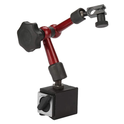 0~0.8mm flexible strong magnetic base holder + lever dial gauge (0.01mm resolution), for measuring surfaces in tight or recessed areas.