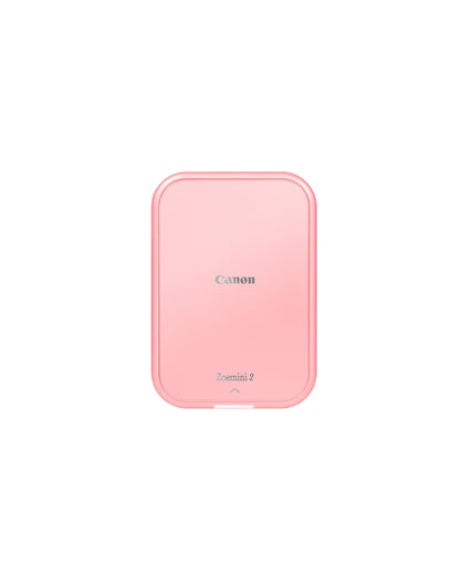 Canon Zoemini 2 Printer Set: Create and print memories anywhere - Compact, portable photo printer - Bluetooth 5.0 - Fast USB-C charging on the go (Rose Gold)