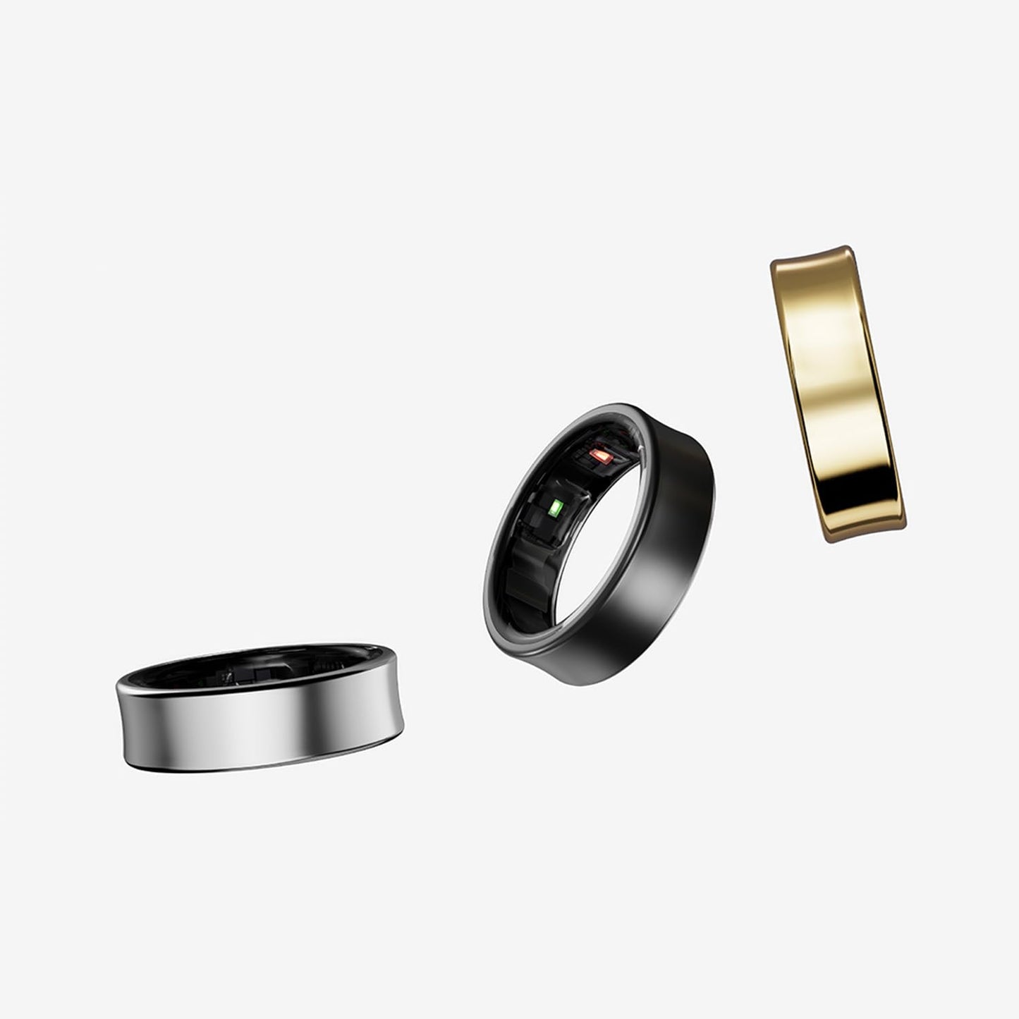 Samsung Galaxy Ring, smart ring with titanium case, Samsung Health with AI, sleep tracker, fitness tracker, size 10 (US), titanium silver.