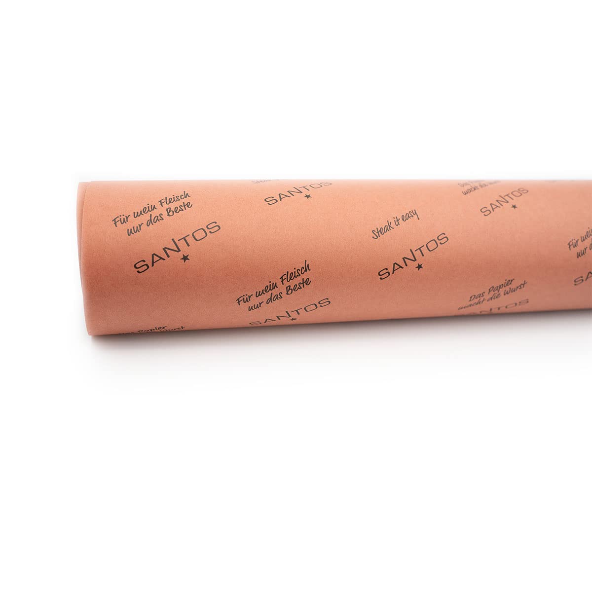 SANTOS original Pink Butcher Paper Roll - 60cm x 45m - sturdy & uncoated butcher paper - perfect for long cooking jobs, smoking, and low and slow grilling
