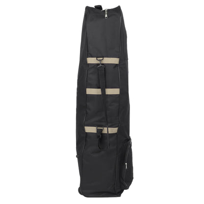 Golf travel bag with wheels Foldable 600D Golf Aviation Bag Storage Bag Club Case (Gold)