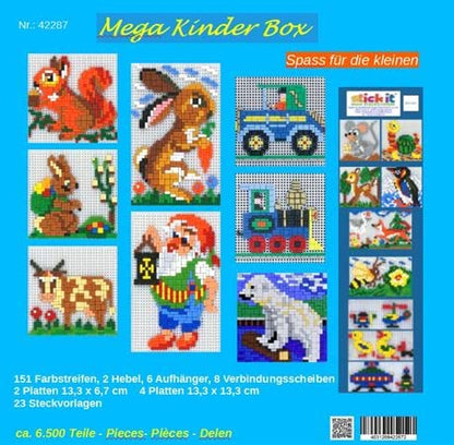stickit Mini Building System Mega Kids Box, over 6,500 pieces, multicolored, No. 42287